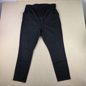 Isabel Maternity Skinny Jeans Size 18 Black Stretch Over Belly Panel